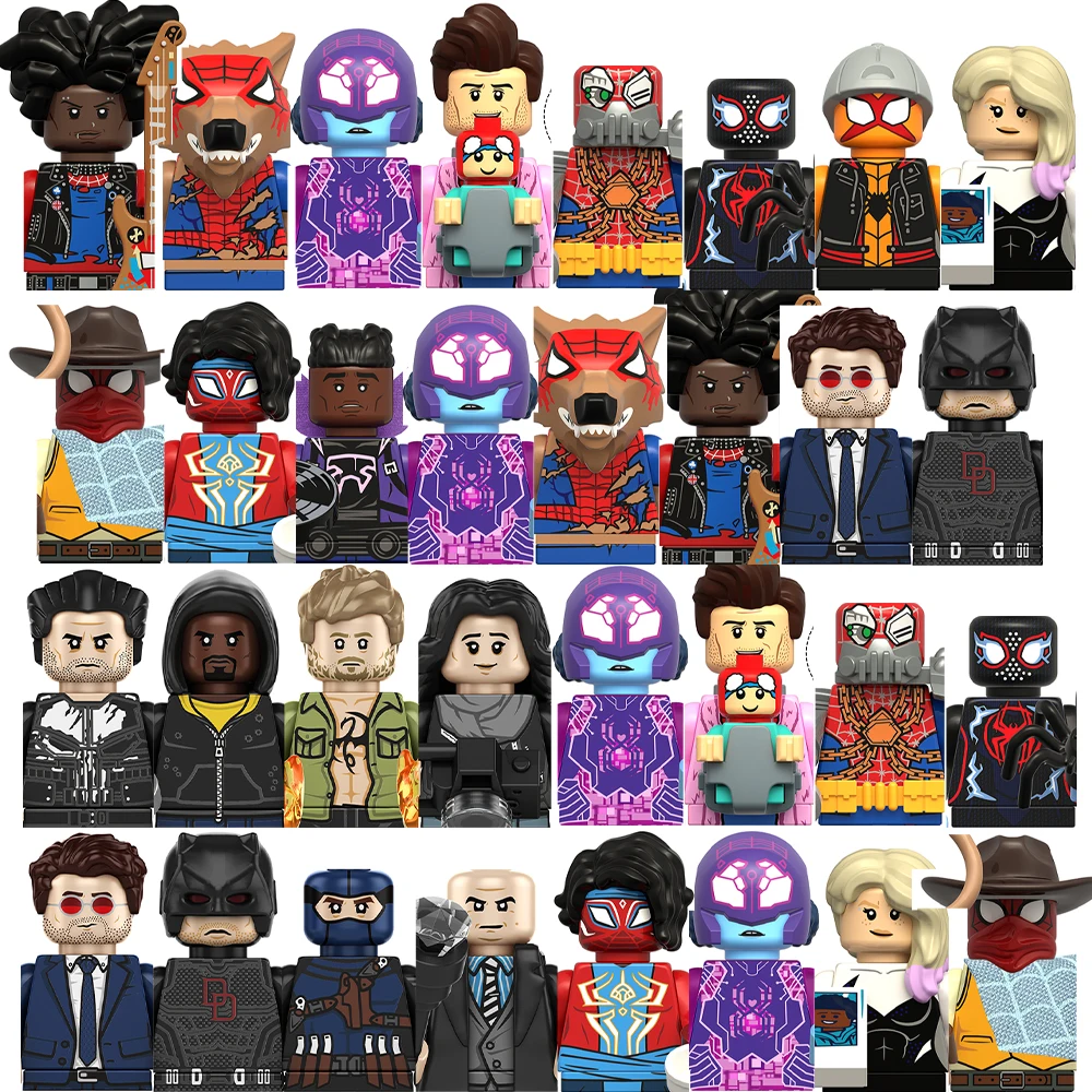 

World Legends Building Blocks Spider Man Daredevil Mini Action Figures Bricks Educational Diy Toys Gifts Christmas For Children
