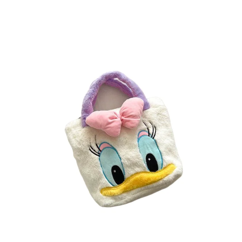 Tas tangan imut dan manis aster, tas tangan Disney musim gugur dan musim dingin, tas belanja pita kartun, perjalanan, tas mewah serbaguna mode sederhana