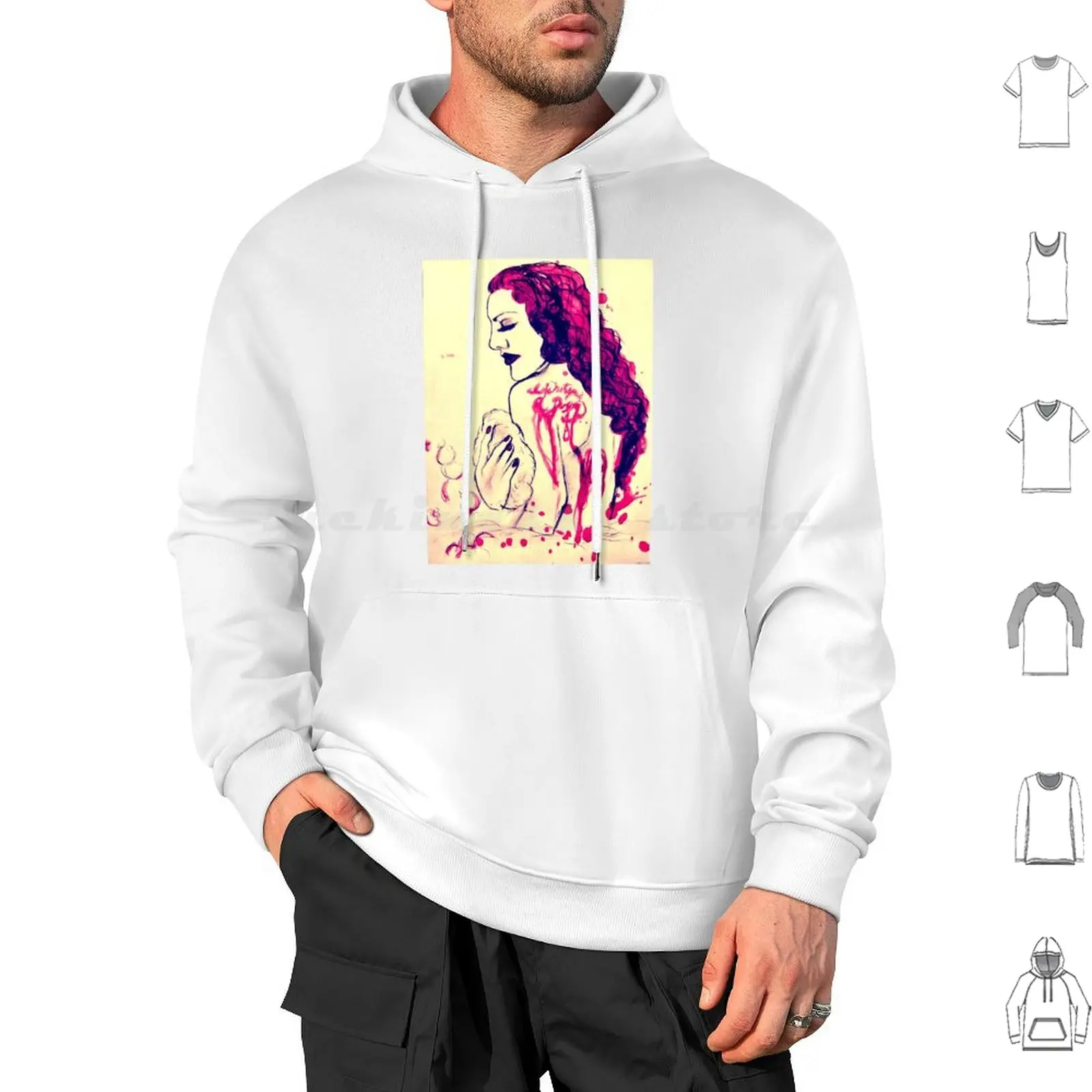 Poem Of Blood-Sarah' Hoodie cotton Long Sleeve Tanz Der Vampire Sarah Chagal European Musical Fan Art