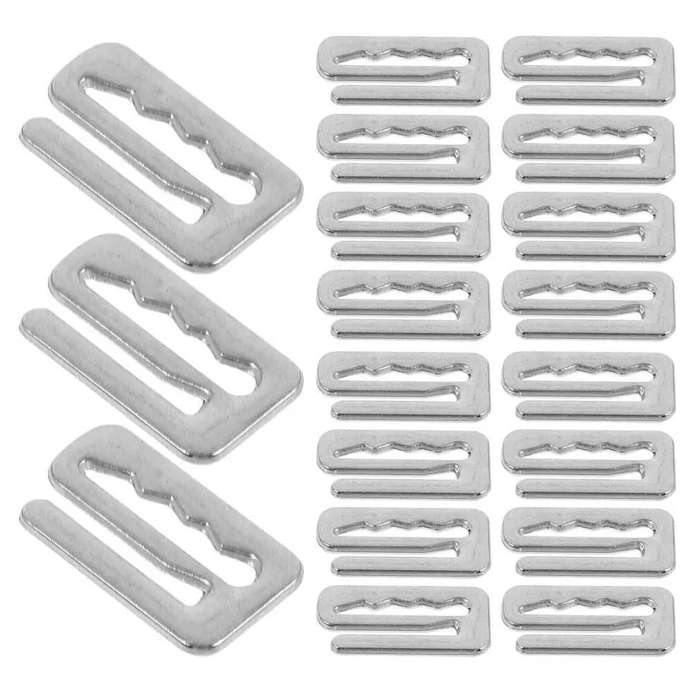 40Pcs Hair Stylist Cape Buckle Replacement Metal Ring Buckle Click Fasteners for Hairdressing Capes Heavy Duty Webbing Belt