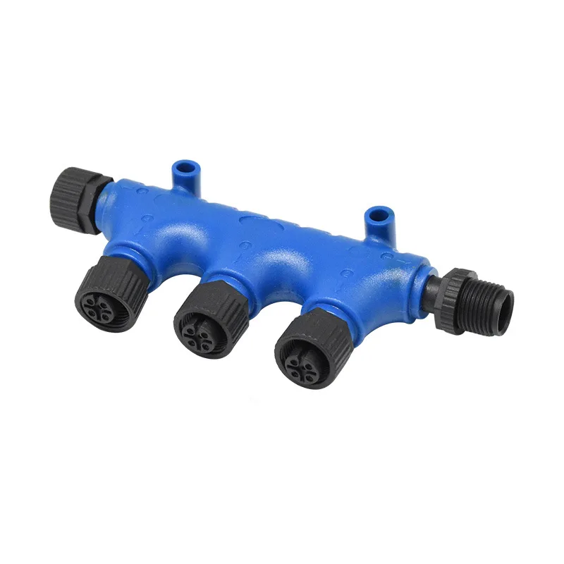 Marine NMEA2000 Network System M12-5 Core T-type Converter Waterproof Circular Connector M12 Splitter