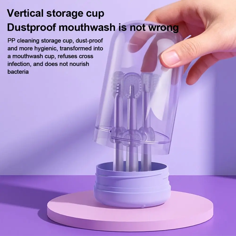 3pcs/set Soft Silicone Toothbrush Safe Easy Clean Oral Cleaner Multi-Angle Cleaning Care Set Infant Toddler Oral Care