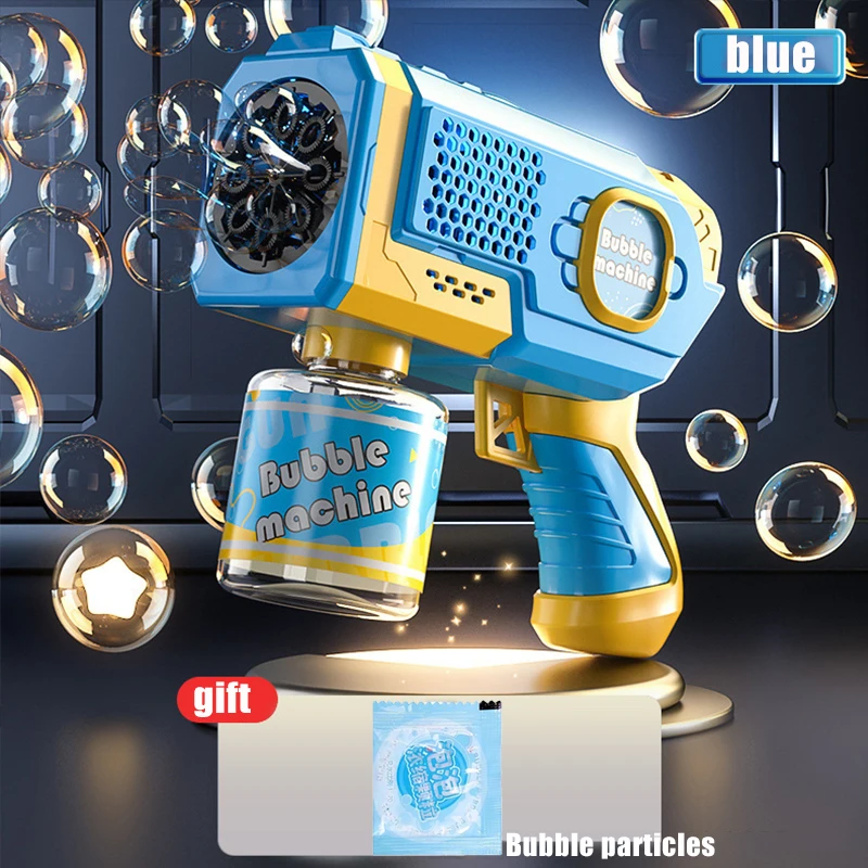 NONE Raum Elektrische Automatische Seifenblasenmaschine Seifenblasenpistole Sommer Strand Baden Spiele im Freien Kinder Fantasie Kinder Seifenblasenspielzeug 3