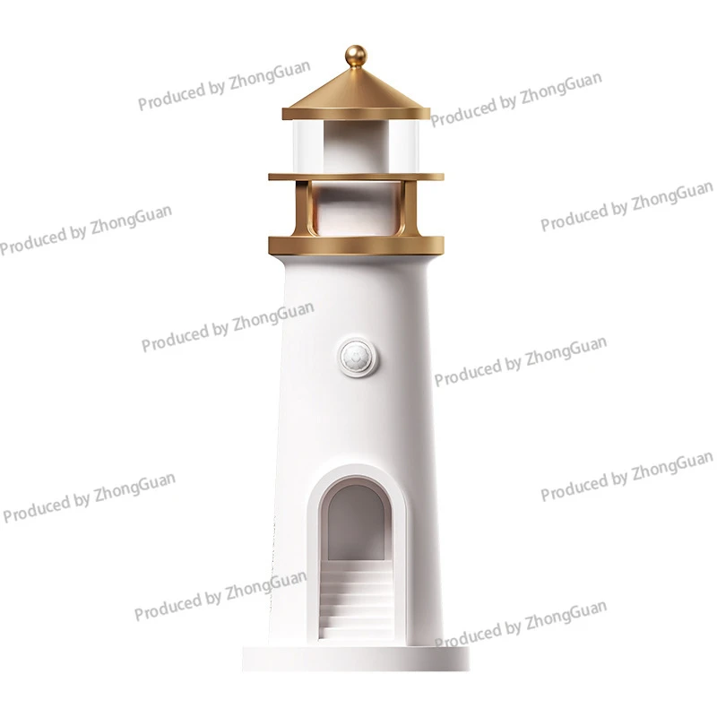 Moonlight Lighthouse Projection Atmosphere Night Light Moon Projection Lighthouse Bluetooth Speaker Human Body Induction