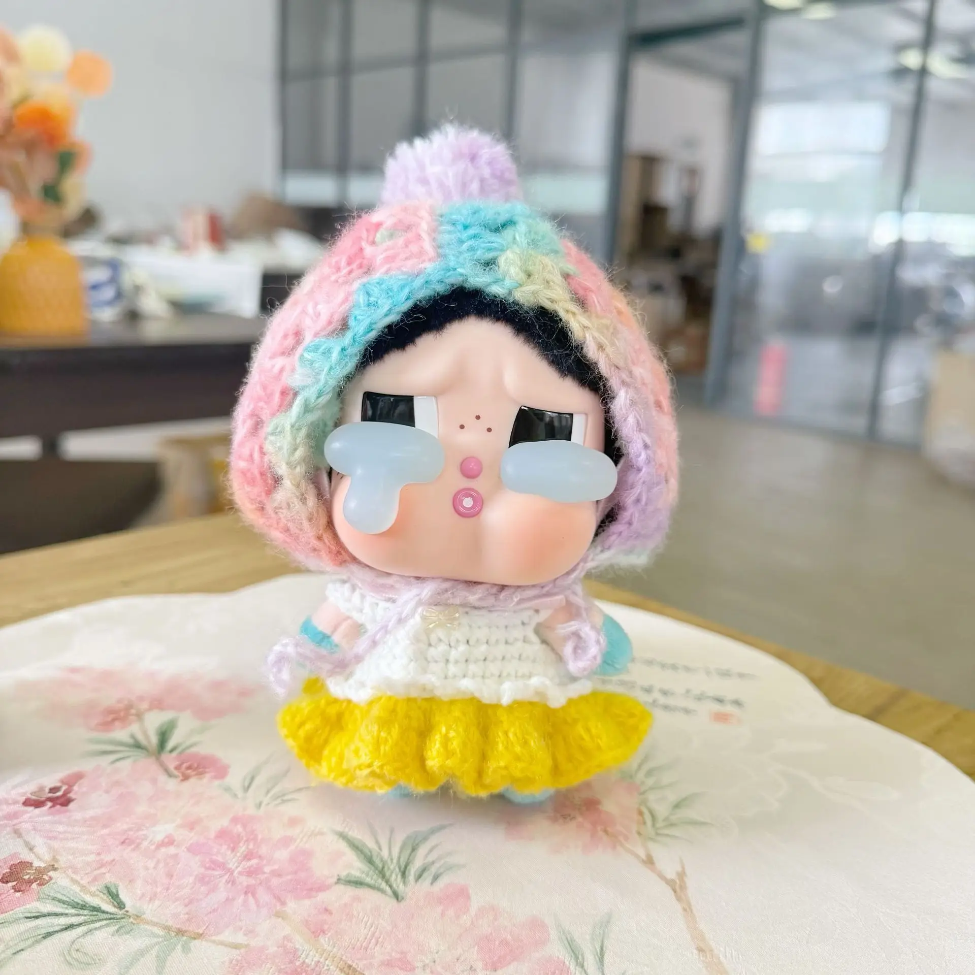 Для 13 см CRYBABY плачущие детские слезы виниловое лицо плюшевая кукла одежда наряд комбинезон комплект не включая куклу