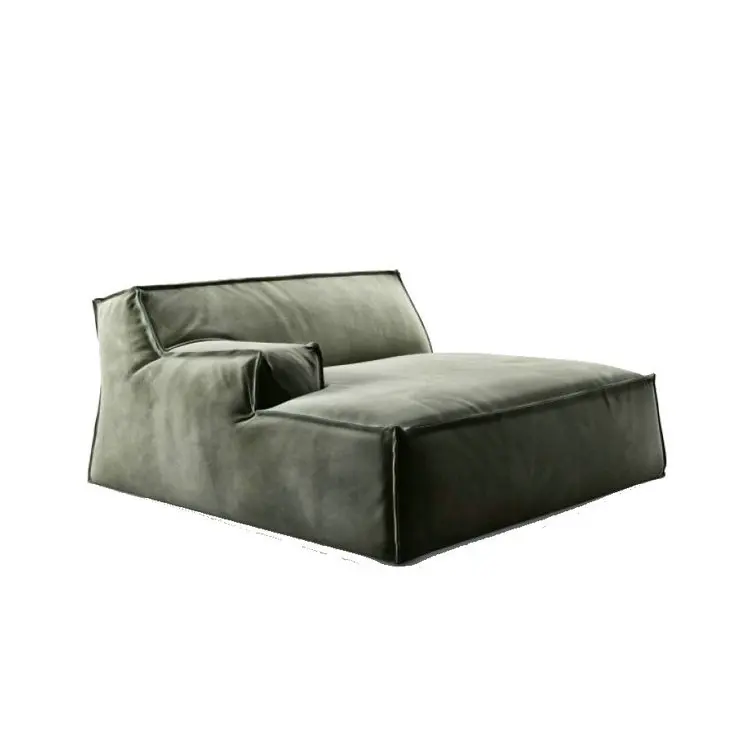 &Italian Minimalist Sofa Set Large Frosted Fabric Module for Living Room Sectional Sofa