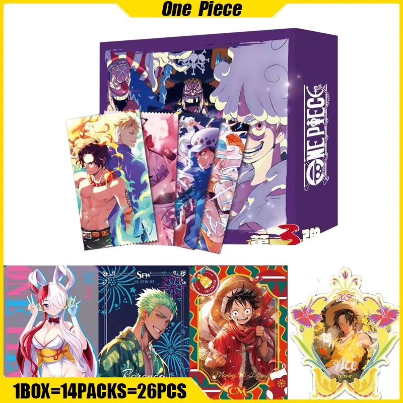 YANKA VOL.3 One Piece Cards Top of The Peak Anime Collection Cards Mistery Box Board Games Toys Birthday Gifts for Boy and Girls