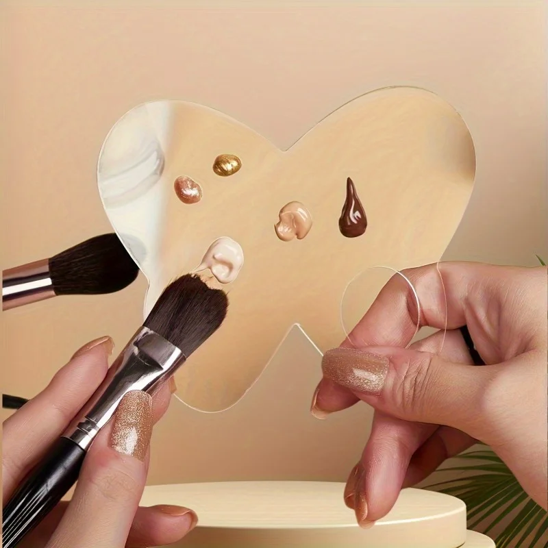 Flüssige Foundation-Palette, Make-up-Palette, Make-up-Künstler, Make-up, Acryl, Make-up, Lippenstift, Nagelkunst, Mischplatte