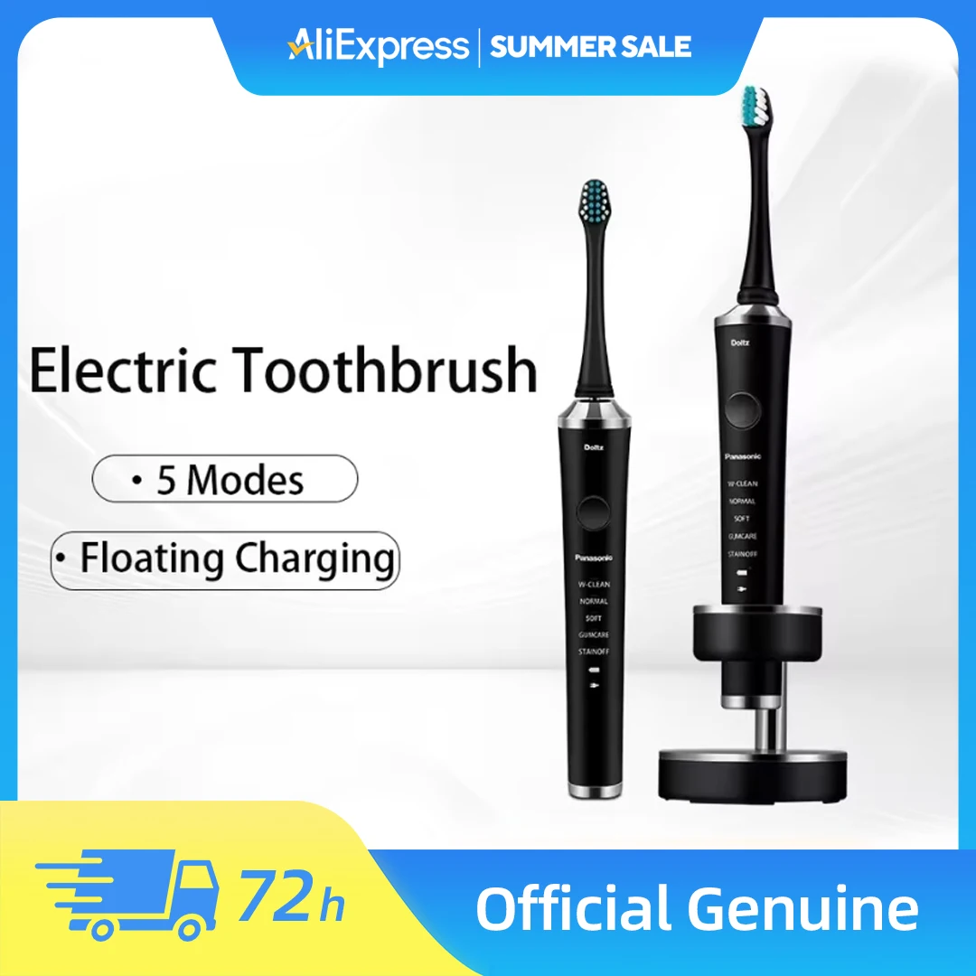 

Panasonic Protective Clean Перезаряжаемая электрическая зубная щетка с датчиком давления 5 режимов очистки 100-240 В Вольт Япония Импорт