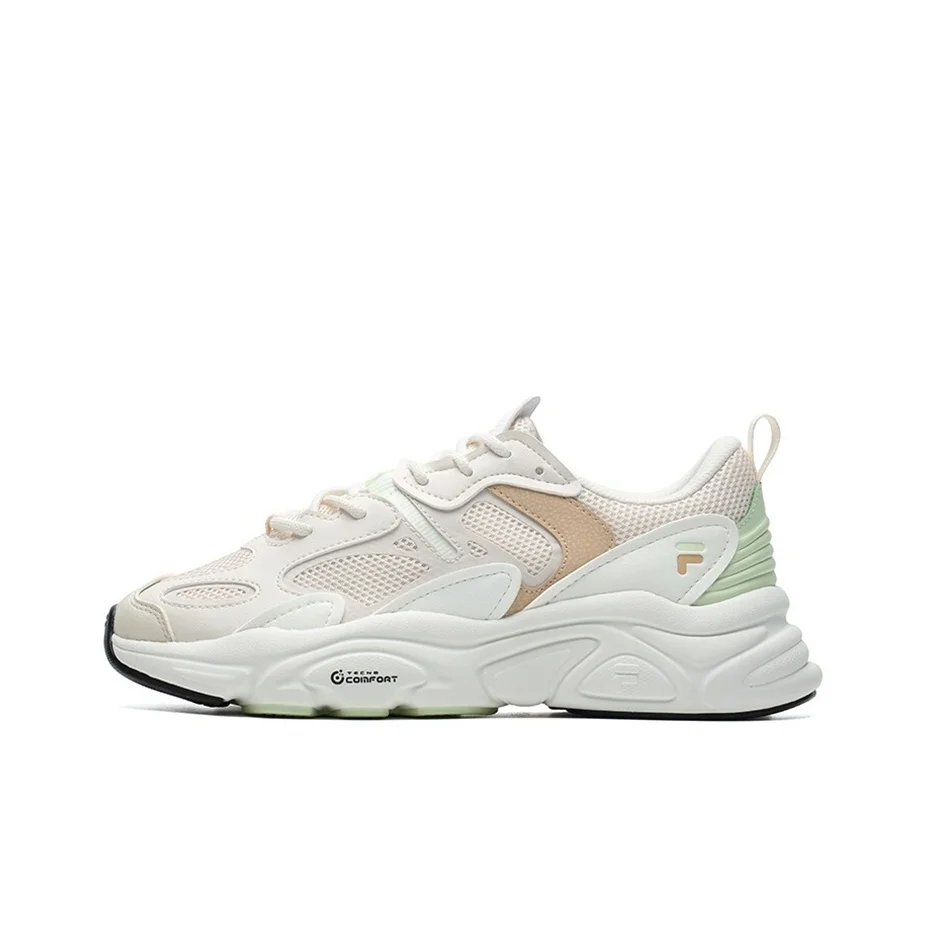 FILA Mars 2 Mars 2.0 Cushioning Abrasion Resistant Breathable Low top Chunky Sneakers Women's Eggnog F12W124156FEG
