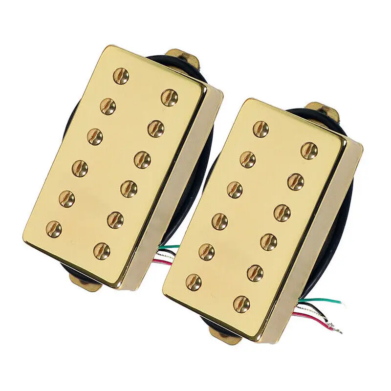 

Gold Les Paul Electric Guitar Pickups Humbucker Set of 2 Magnet Ceramic Pickups