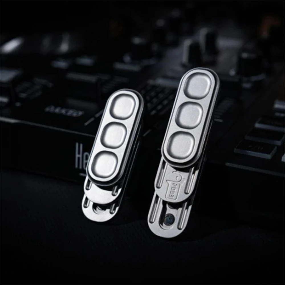 01EDC Erbse Edelstahl Fidget Slider Spinner EDC Spielzeug Anti Stress Hand Spinner ADHS Angst Relief Sensorische Zappeln Spielzeug