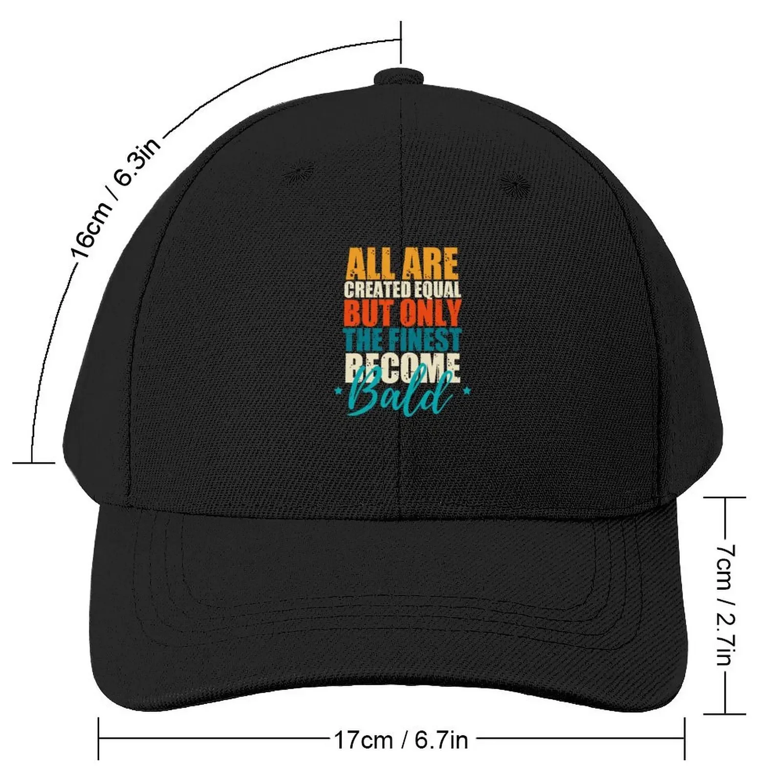 Funny bald quotes for bald men Baseball Cap Cosplay Sunscreen Beach Ladies Men's