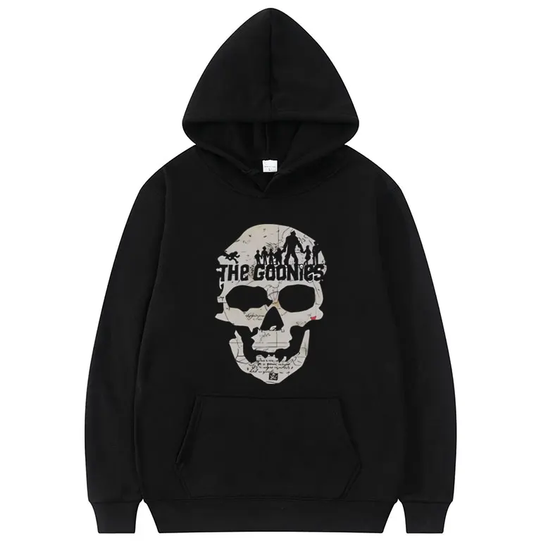 Funny Movie The Goonies Never Say Die Hoodie Skeleton Graphic Hooded Tracksuit Men Women Vintage Oversized Fleece Cotton Hoodies