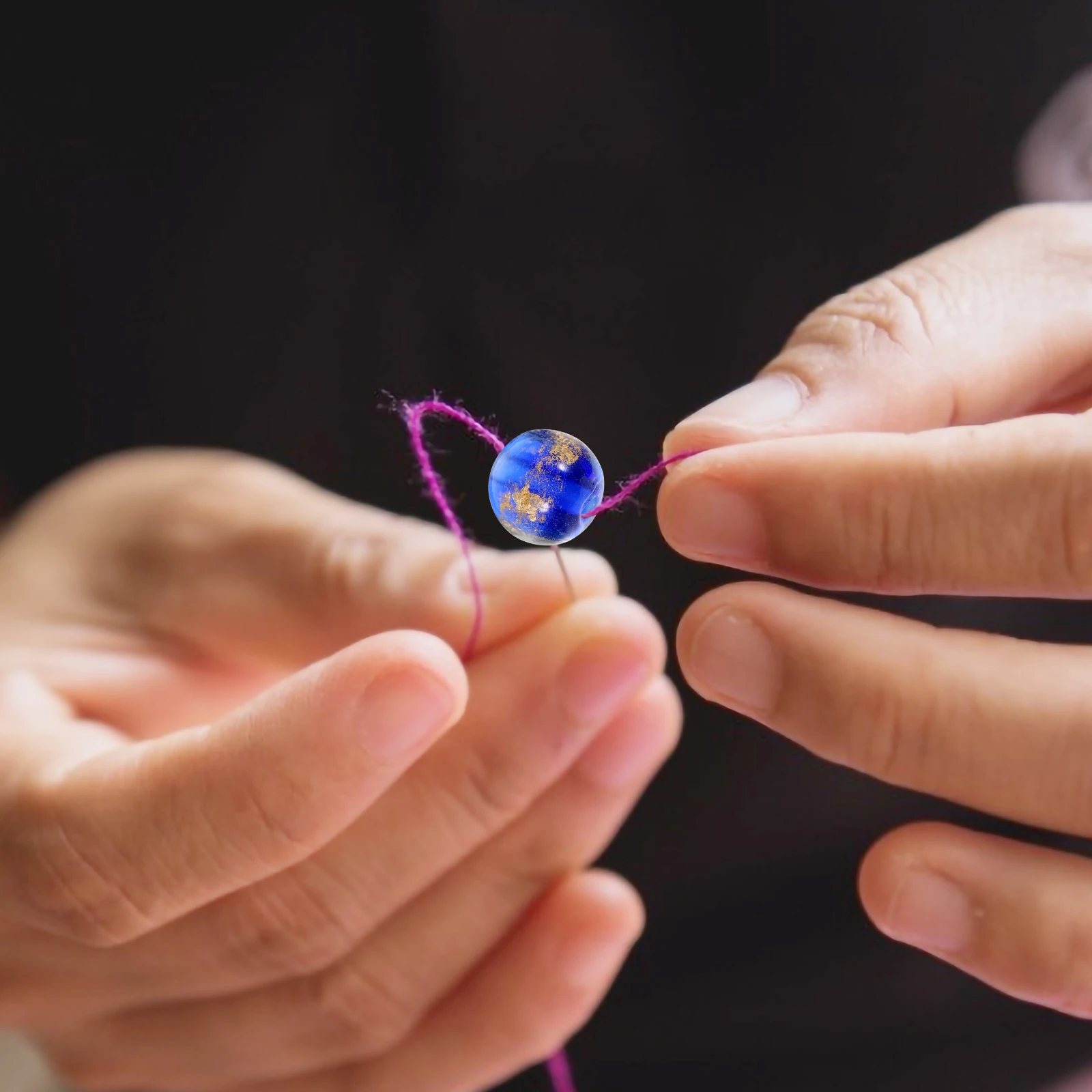 

20 Pcs Glass Beads Multiple Use for Jewellery Making Spacer Luminous Smooth Surface Loose Bracelets Ornaments