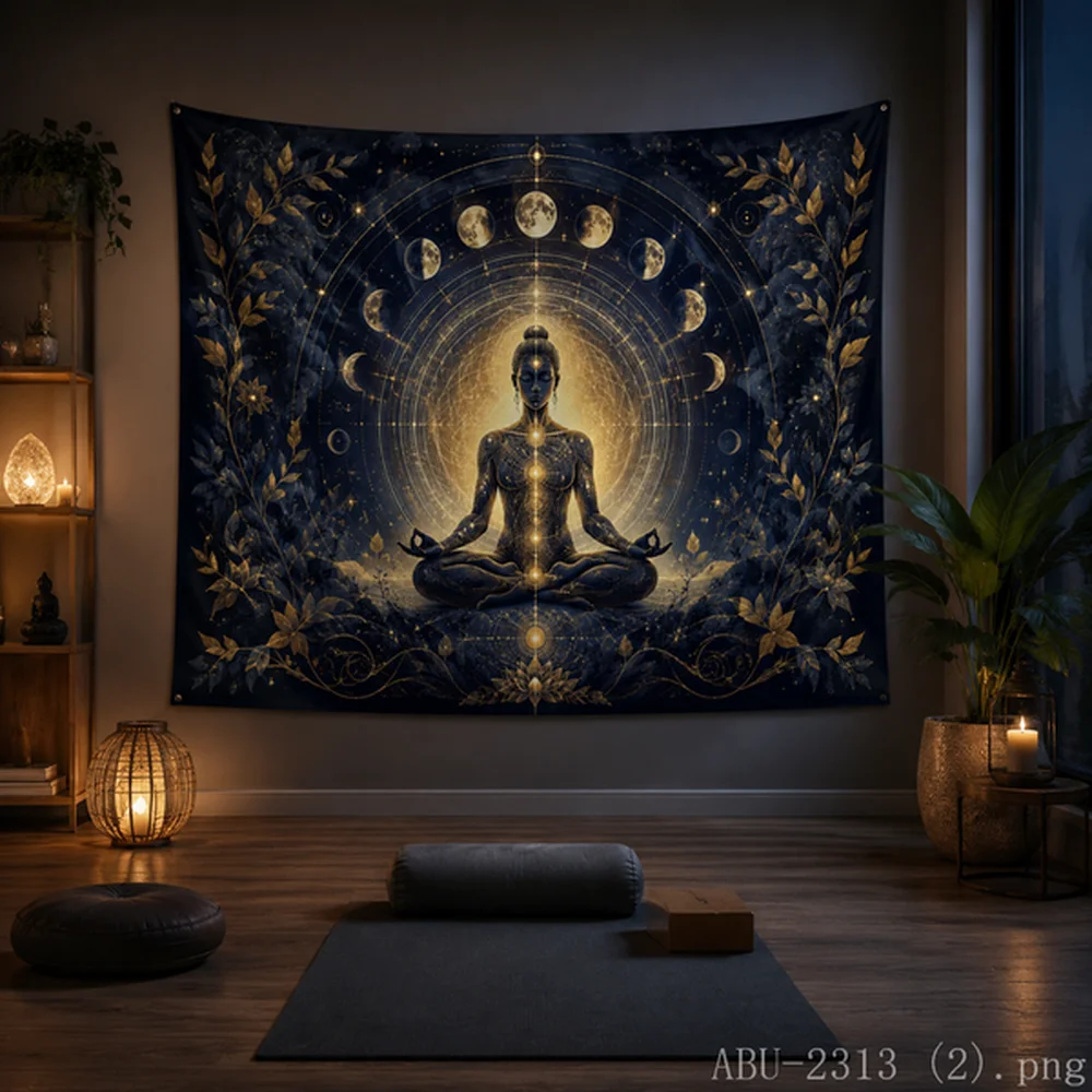 VIKAMA Purple Blue Astronaut Tapestry Futuristic Space Music Wall Art Aesthetic Room Decor