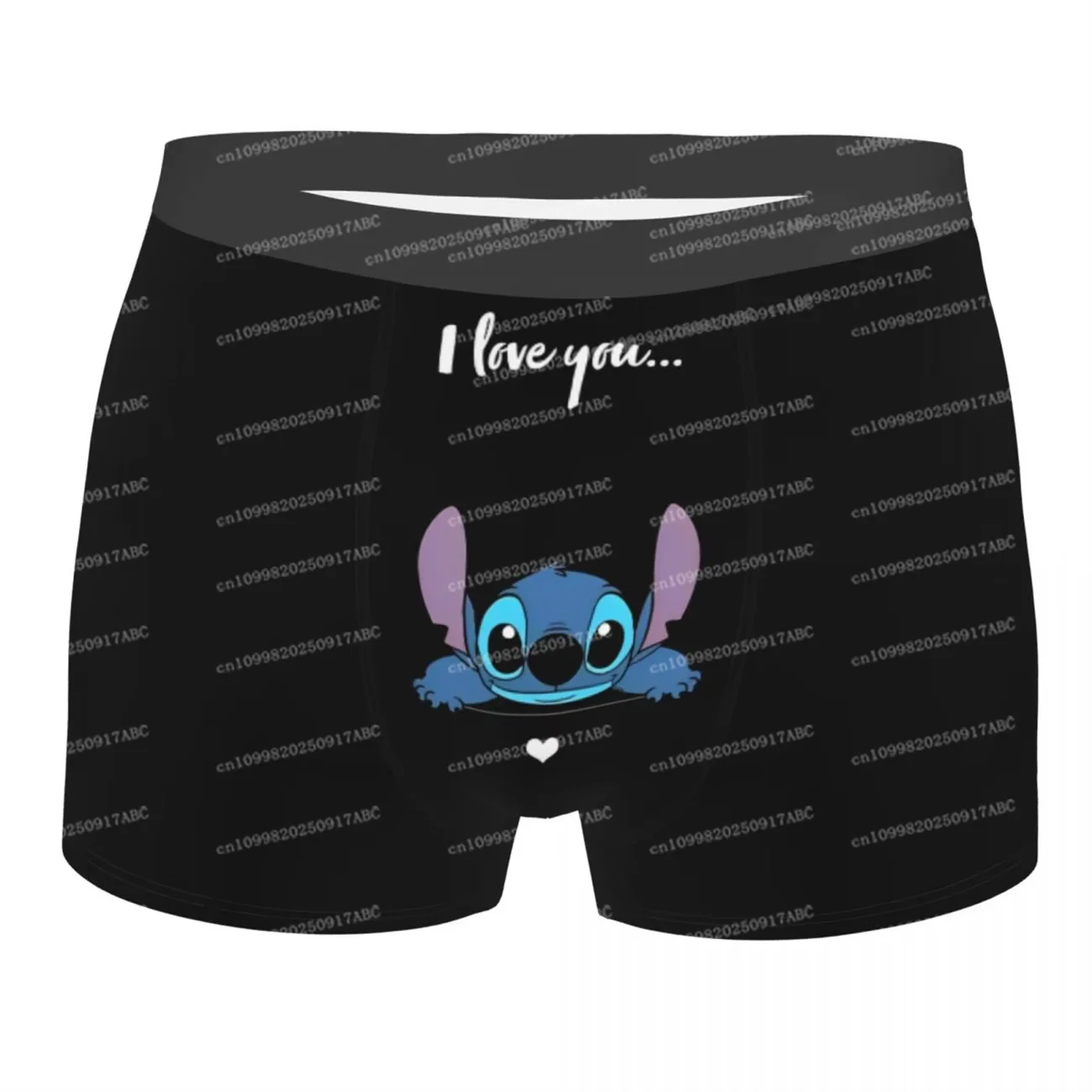 

New Men Shorts Stitch Underwear Panties Briefs Men Underwear Cartoon Cute Breathable Women Underpant Homme Plus Size