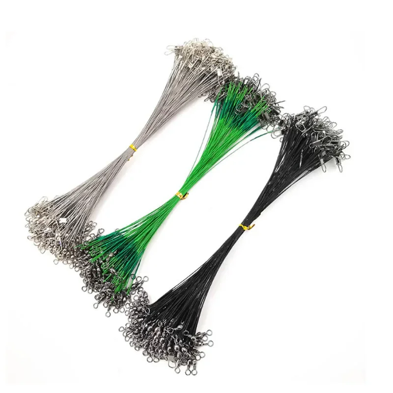 20 шт., поводок из нержавеющей стали для ловли щуки, 20 см