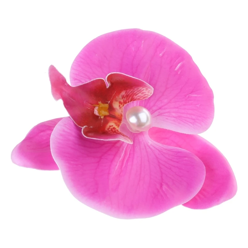 Orchids Flower Hair Claw Clip Spring Hair Barrettes NonSlip Jaw Clip Girl Resin Hair Claw PonytailHolder Women Headwear