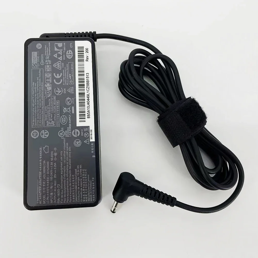20V 3.25A 65W 4.0*1.7mm AC Laptop Charger For Lenovo IdeaPad 330s 320 100-15 B50-10 YOGA 710 510-14ISK Redmibook 14 13 Adapter