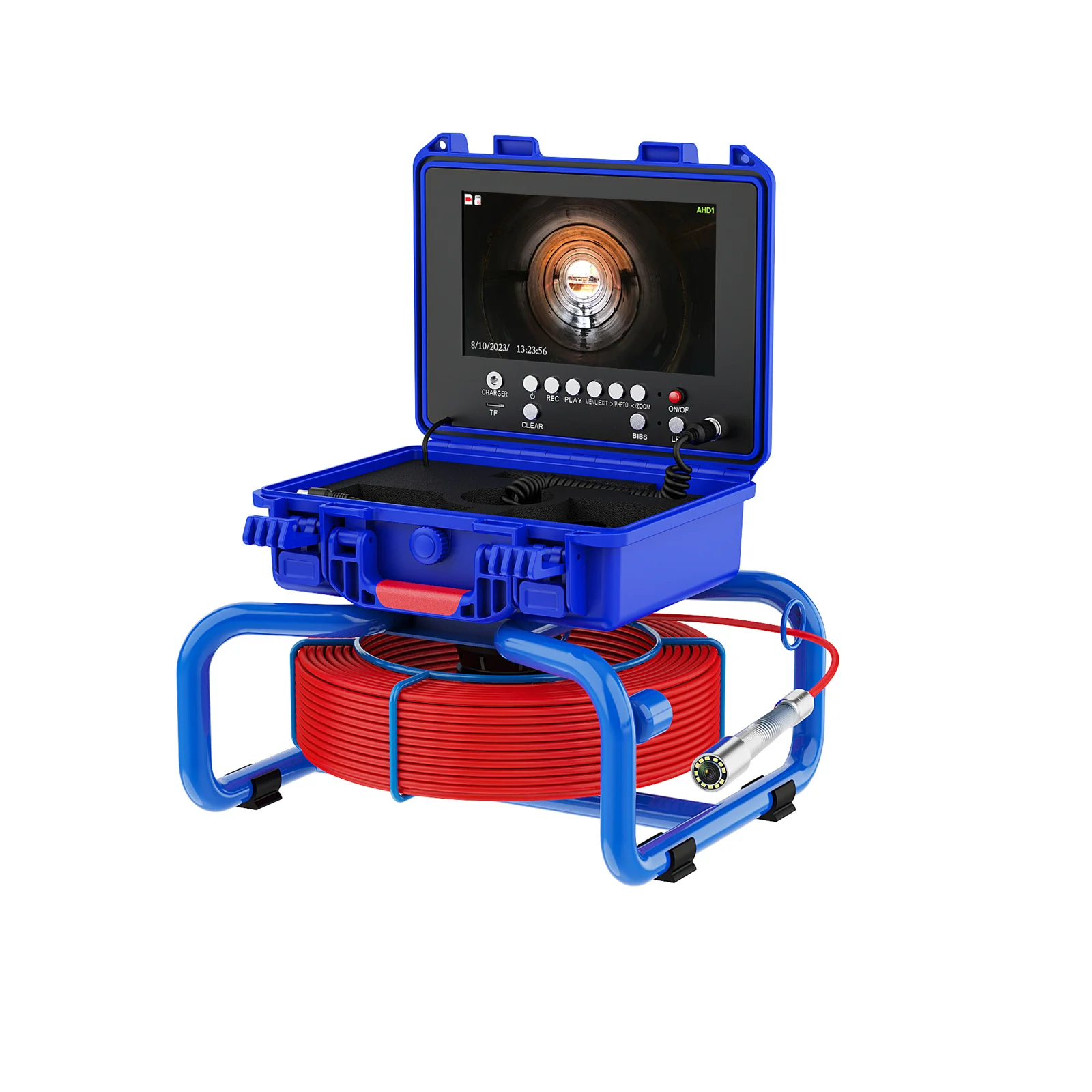 9-Pollici 30M Contametri Impermeabile DVR Scarico Fognatura Ispezione Video Endoscopio Telecamera Autolivellante 51 Per Pipeline Ndt
