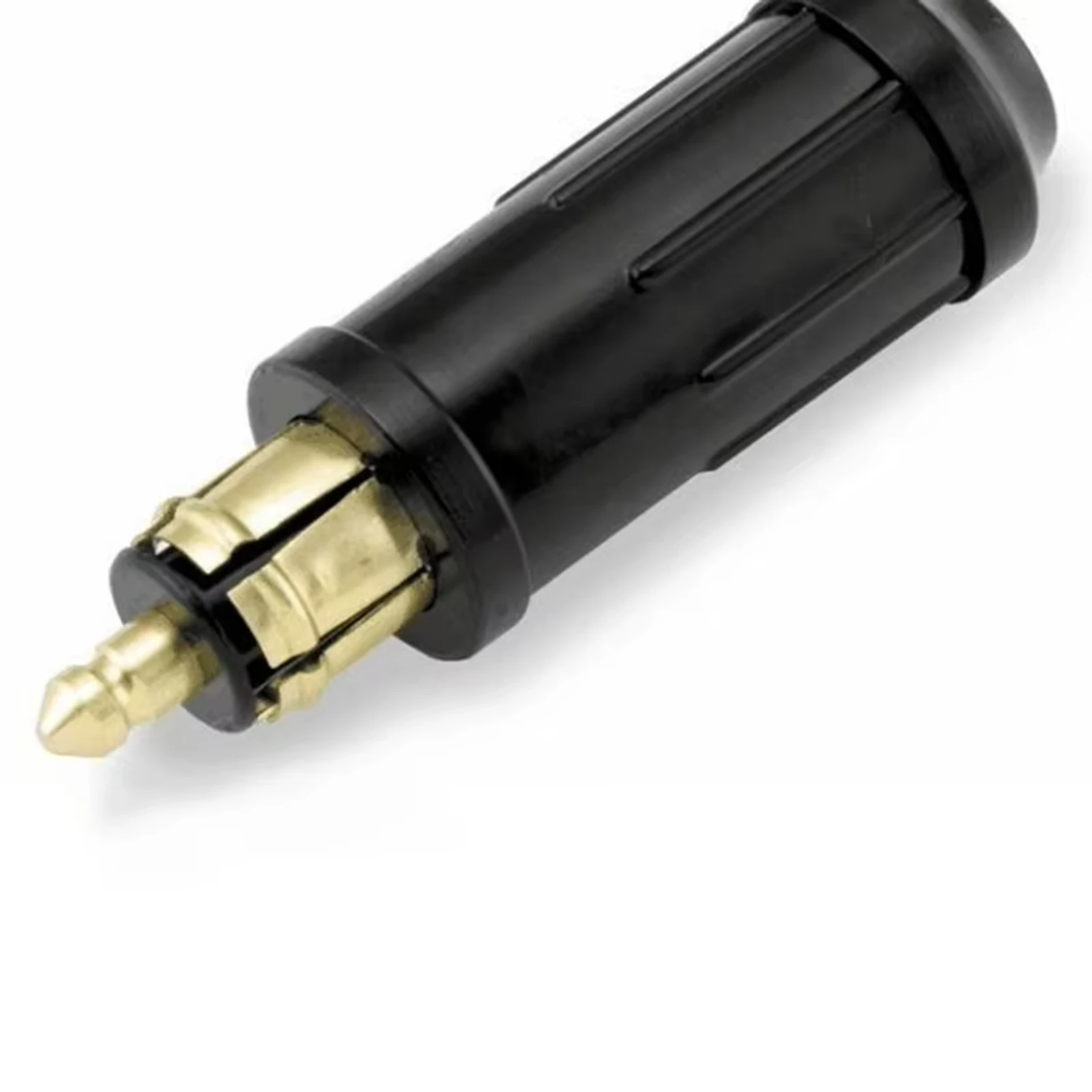 1pc Cigarette Lighter Socket Hella Merit Male Plug GSG-1H 12V-24V Black