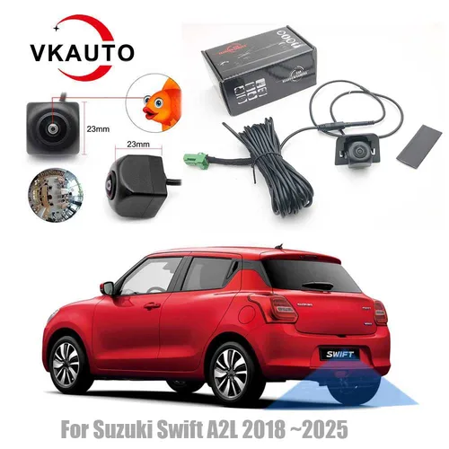 VkAUTO para Suzuki Swift A2L 2018 ~ 2025 Bosch Clarion unidad central agregar cámara de visión trasera cámara de respaldo de marcha atrás CCD Plug & Play