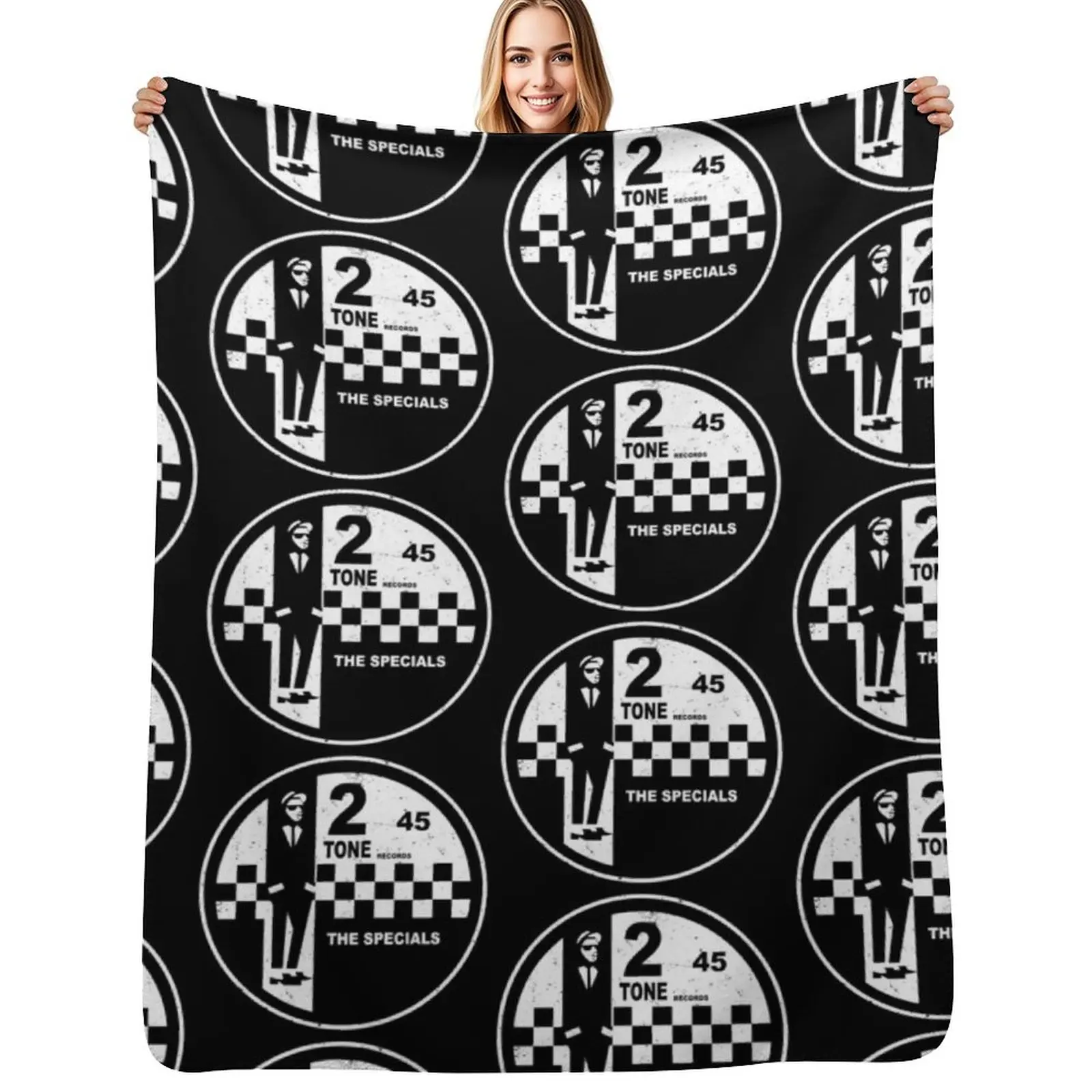 2 tone records the specials Throw Blanket Travel Stuffeds Retros Moving blankets ands For Baby Blankets