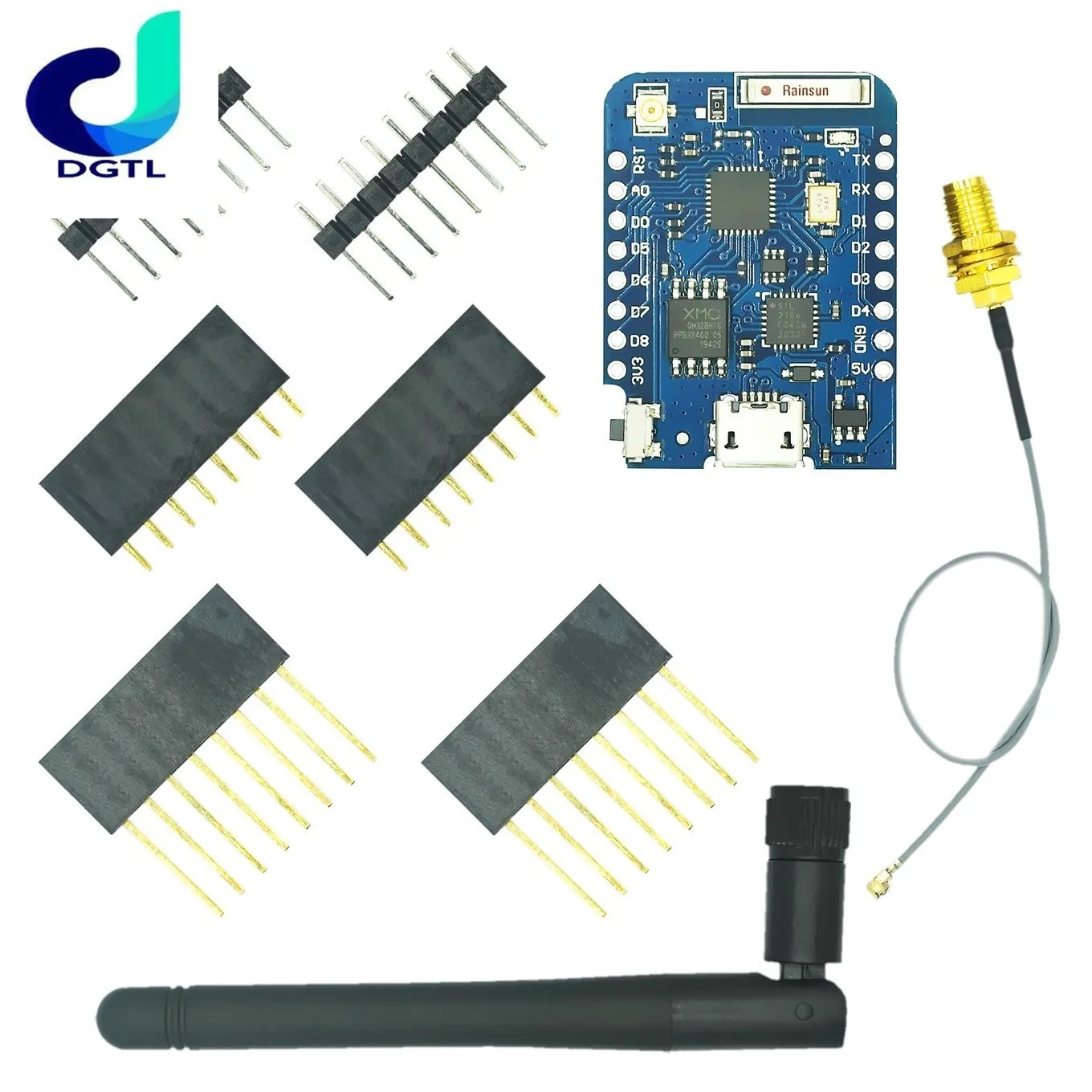 ForWEMOS D1 Mini 4M/16M байт Разъем для внешней антенны NodeMCU на базе ESP8266 ESP-8266EX CP2104 WIFI Макетная плата MicroUSB