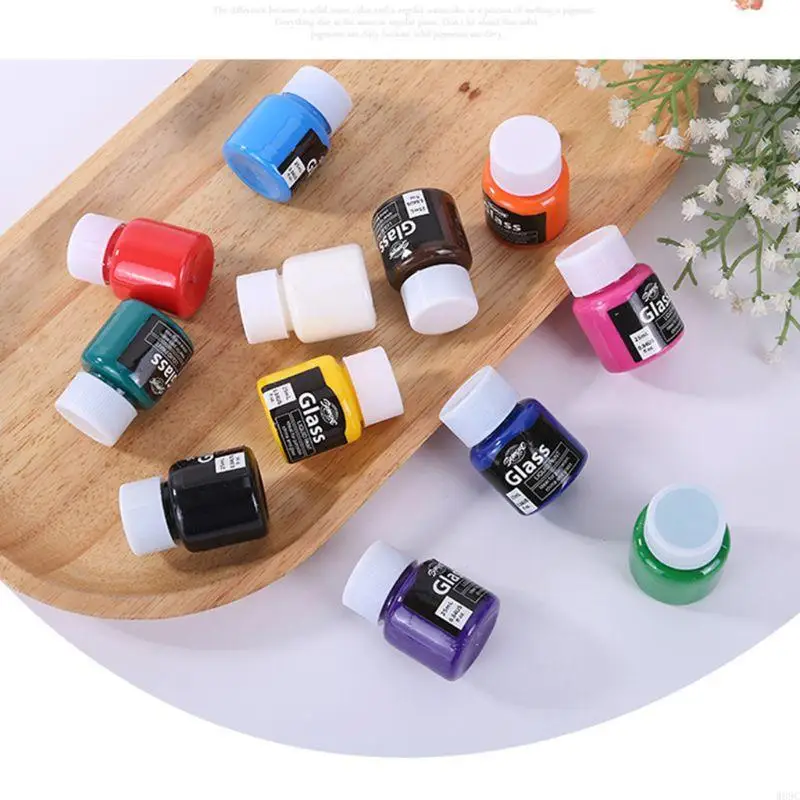 W89c 12pcs Child DIY граффити рисовать художественные пигменты не токсичные яркие краски для подарка