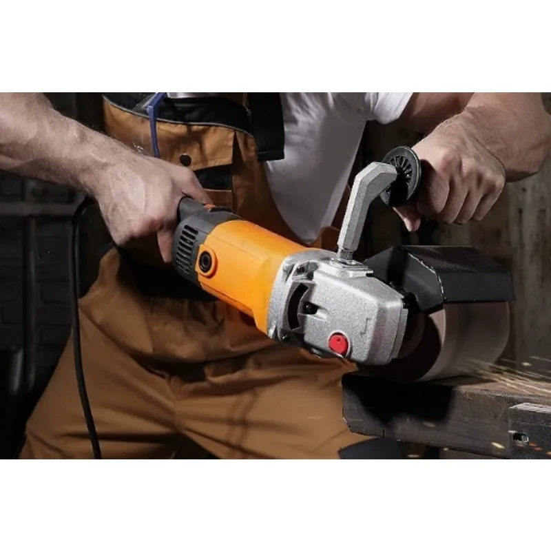 220V 2800W Portable Electric Polisher Metal Wood Wire Drawing Grinding Machine With Grinding Wheel  1pcs