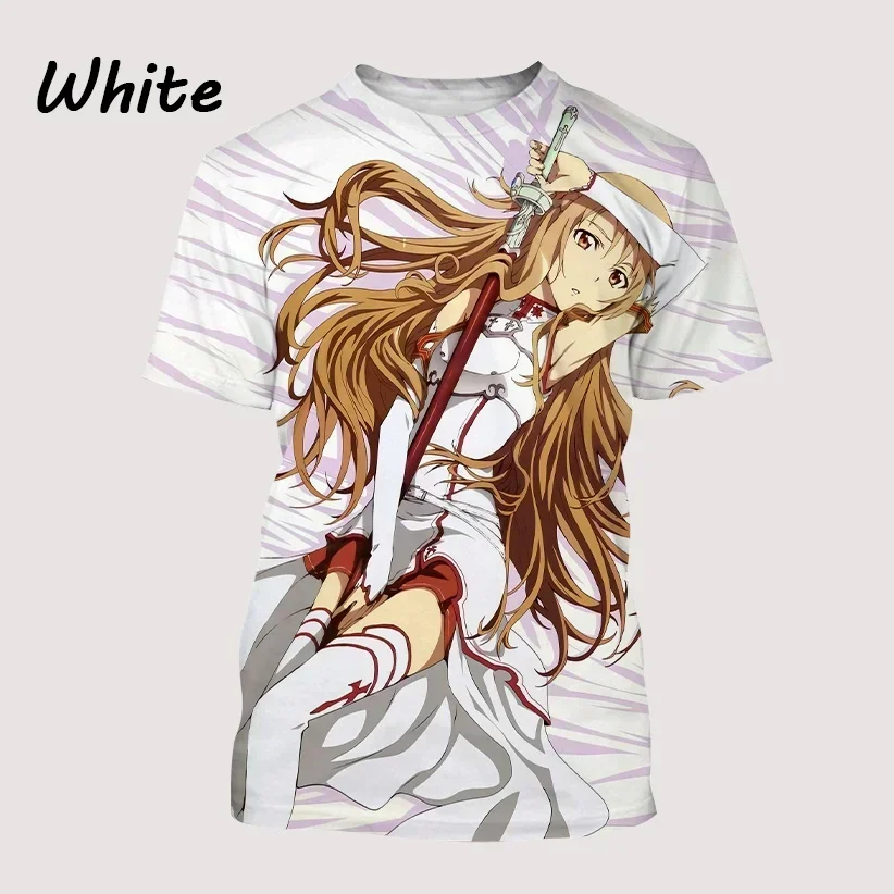 

Summer Funny Kids Tees Tops Casual New Anime Art Online 3D Printed T-Shirt Harajuku Unisex Oversized T Shirt