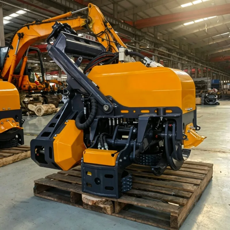 Fully Automatic Wood Cutter For Excavator With Hydraulic Drive System Designed For Forestry Maintenance And Timber Processing