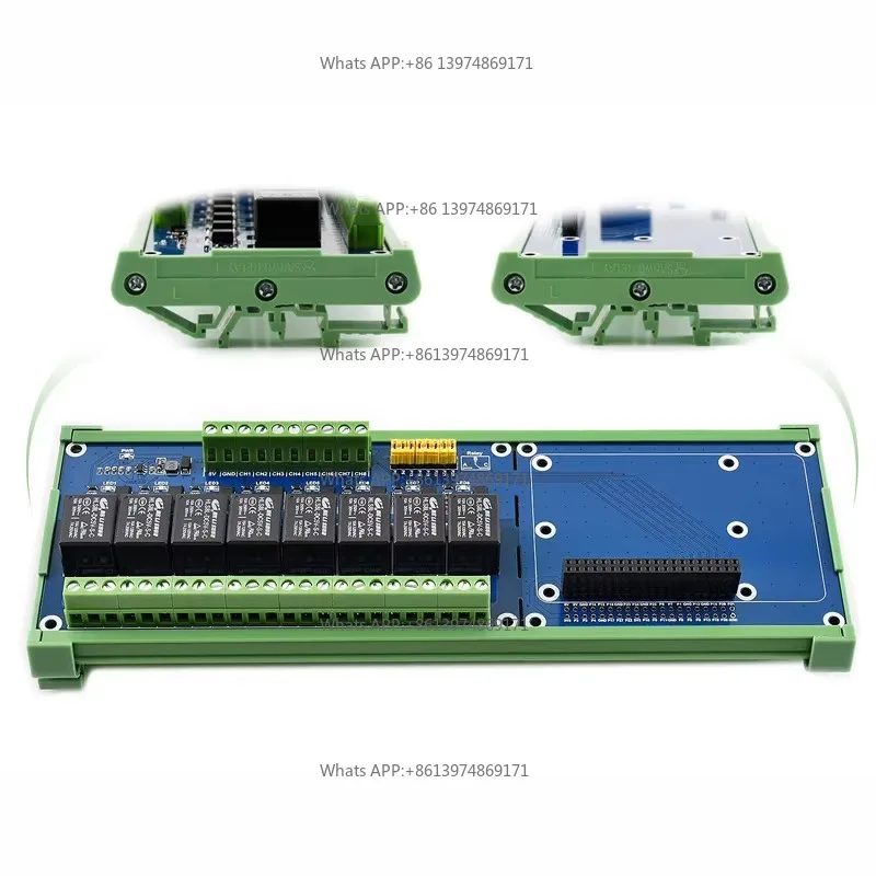 Raspberry Pi 4 Model B 3B Plus 8 Channel Relay Expansion Board Module with Isolation Anti Interference Electronic Accessory