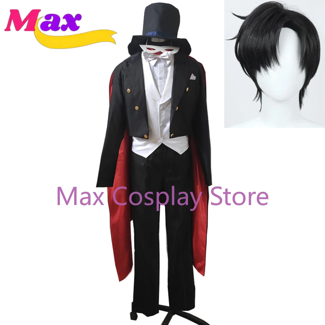 Max Cos Tuxedo Mask Mamoru Chiba Cosplay Costume Customized size