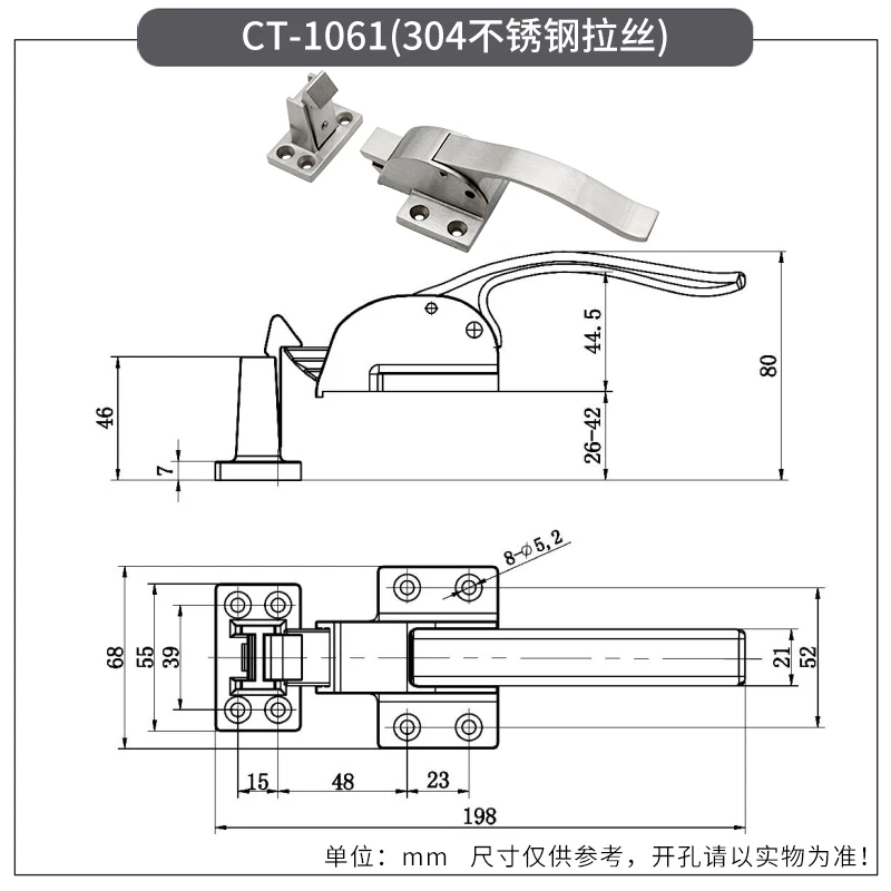 Stainless Steel Steam Cabinet Handle Insulation Box Seafood Cabinet Handle Cold Storage Cabinet Distribution Box Heavy-duty