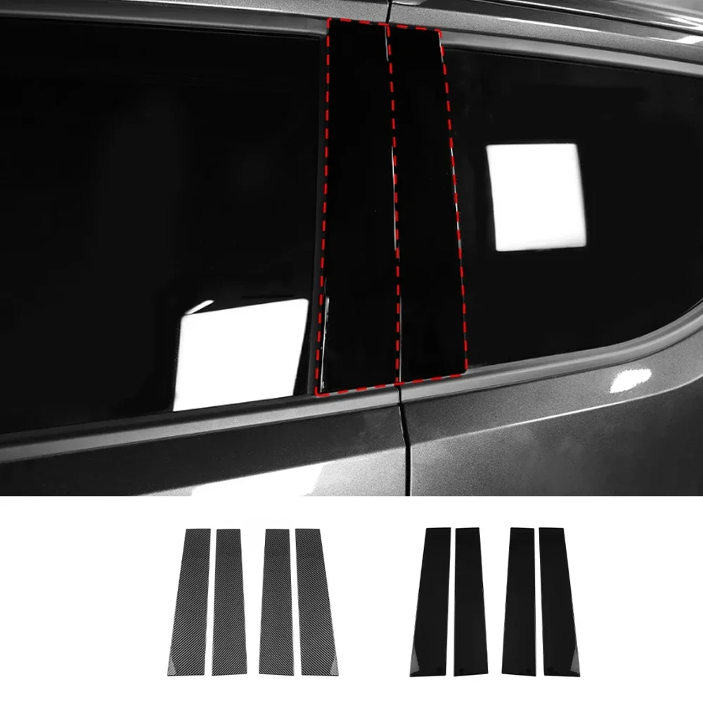 

For Kia TASMAN 2025 2026 4PCS ABS B-pillar Sticker Cover Trim Exterior Accessories LHD/RHD