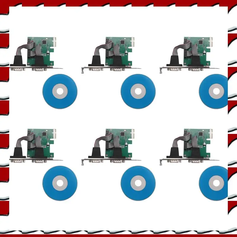 t35c-6x-pci-e-pci-express-dual-serial-db9-rs232-tarjeta-adaptadora-de-controlador-de-2-puertos-verde