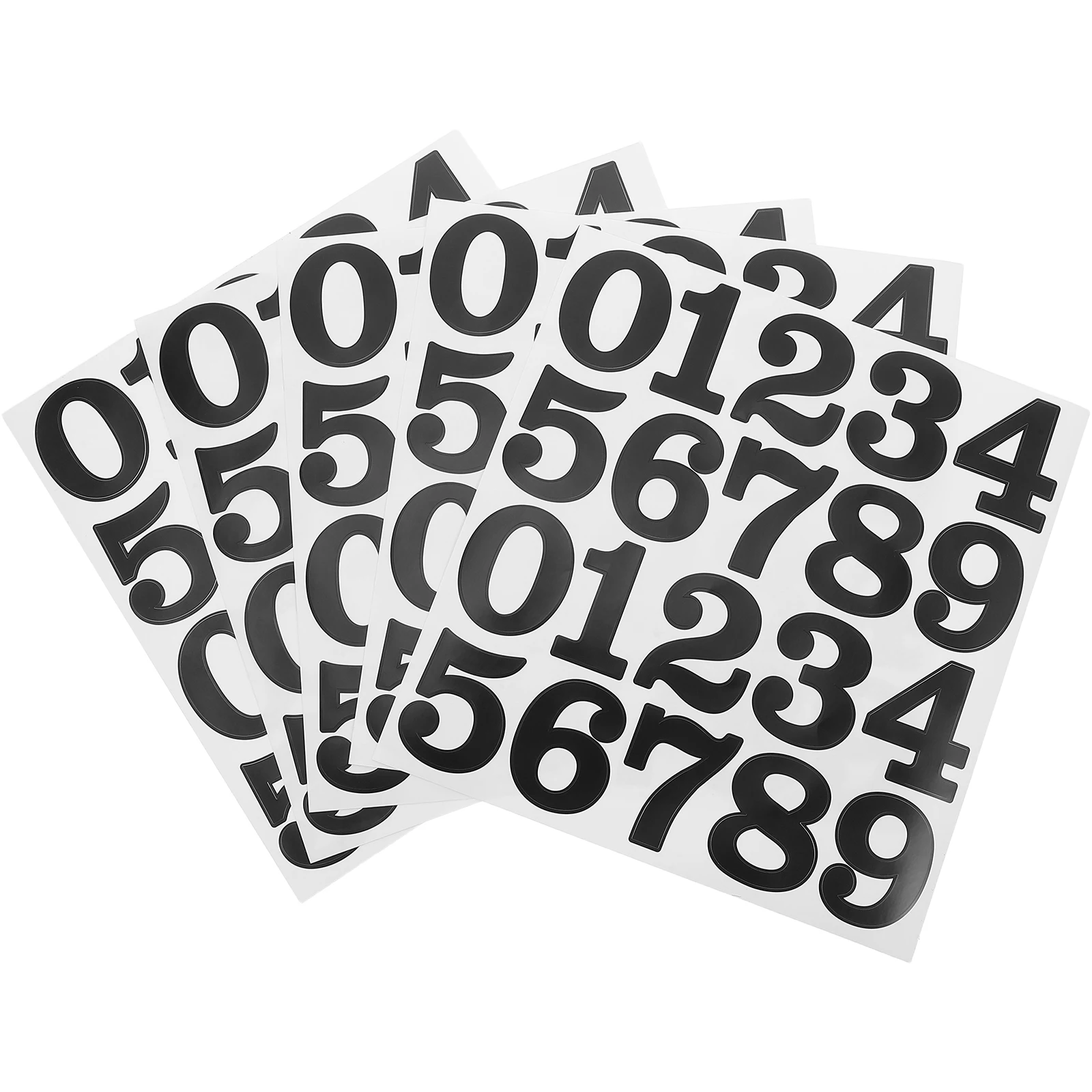 

25pcs Self Adhesive Number Stickers Waterproof Vinyl Mailbox House Office File Block Index Labels Decals Consecutive Numbers For