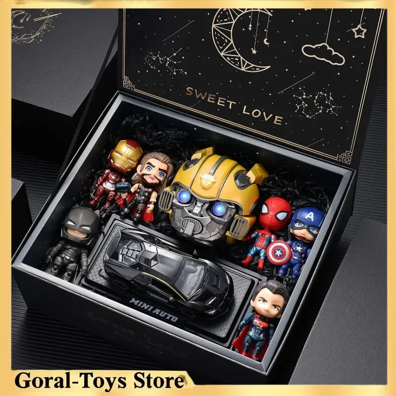 ชุดกล่องของขวัญสุดฮิต ตัวละครมาร์เวล ลำโพงบลูทูธ รวมไอรอนแมน สไปเดอร์แมน แบทแมน ซูเปอร์แมน ของสะสมพรีเมียม