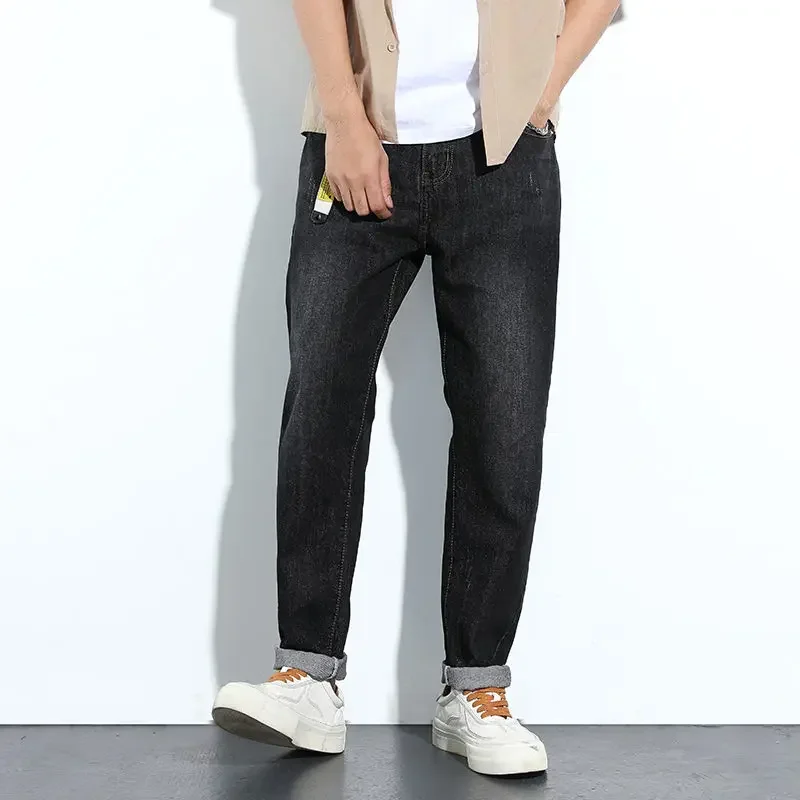 

Baggy Man Cowboy Pants Loose Trousers Y2k Vintage Kpop Clothes 2000s Goth Streetwear Xs Y 2k 2025 Fashion Soft 90s Jeans for Men