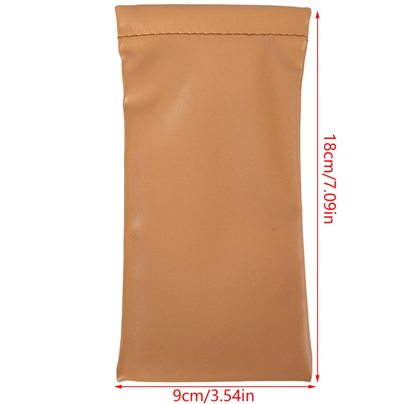 1Pcs Glasses Bag Portable Storage Bags Soft Leather Bag Sunglasses Storage Box Protective Case Sunglasses Bag