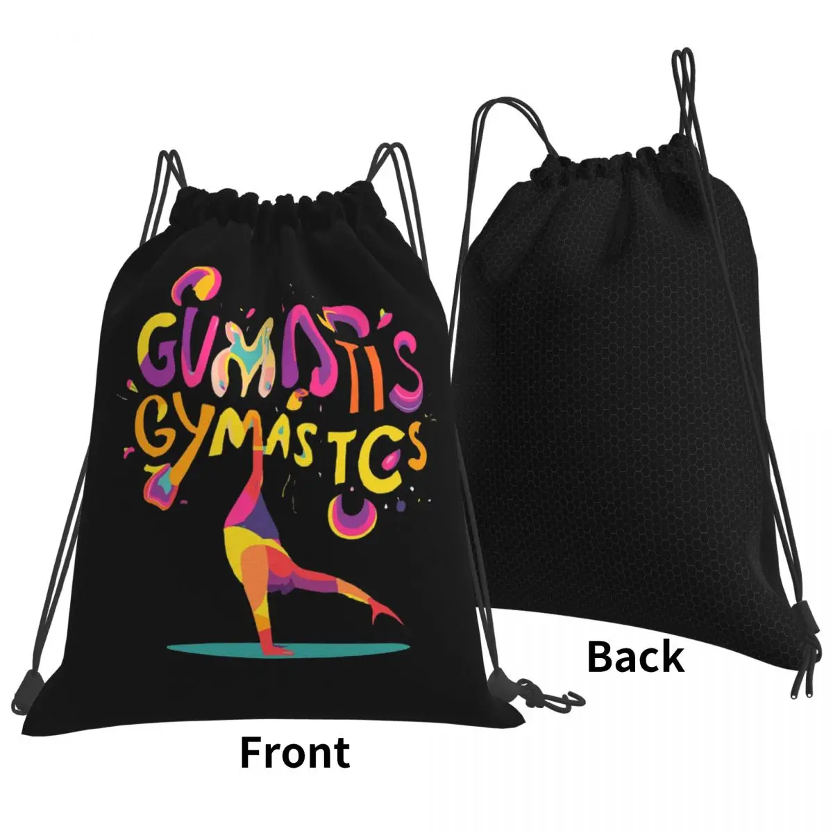 

Gymnastics - Sport And Fitness Backpacks Fashion Drawstring Bags Sports Bag Book Bags for Travel Students