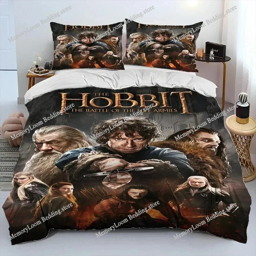 

3D Print L-Lord of Rings H-Hobbit Bedding Set Duvet Cover Bed Set Quilt Cover Pillowcase Comforter king Queen Size Boys Adult