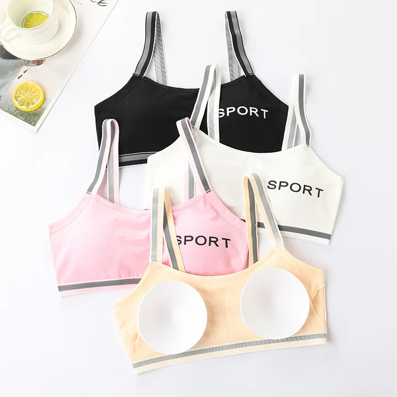 

Girls Bra Female Students Development Puberty Junior High School High School Female Students Sports Bra Vest Cotton Bra