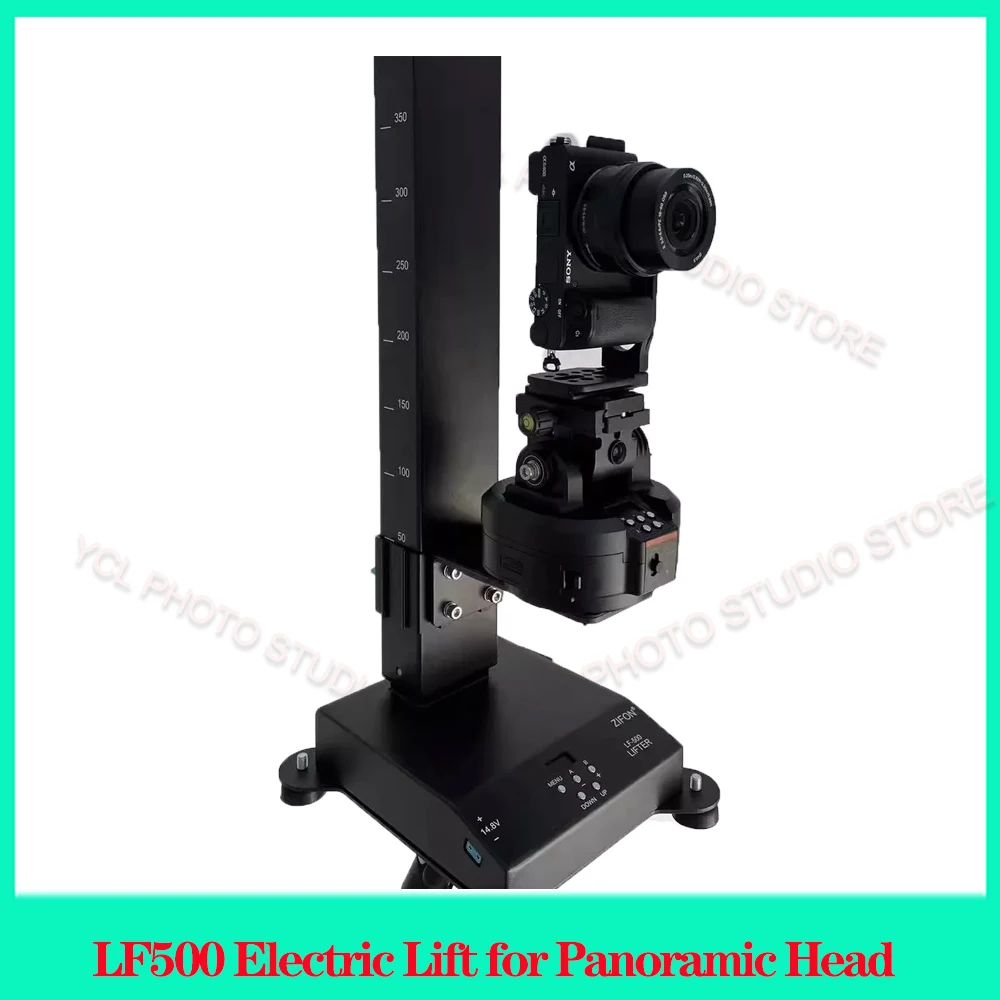 ZIFON LF500 Electric Lift for Panoramic Head 2-axis Wireless Control Mobile Phone Camera Live Broadcast Stabilize Lift Table