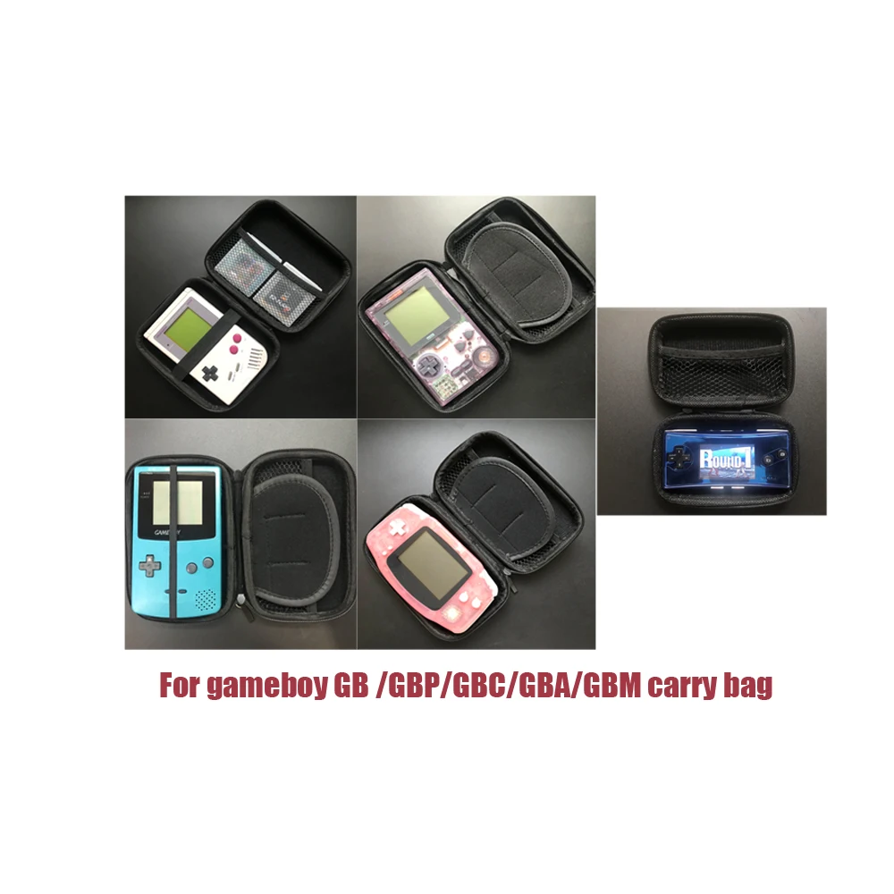 

100PCS EVA Hard Case Bag Pouch Protective Carry Cover game console protective bag for gameboy GB /GBP/GBC/GBA/GBM carry bag