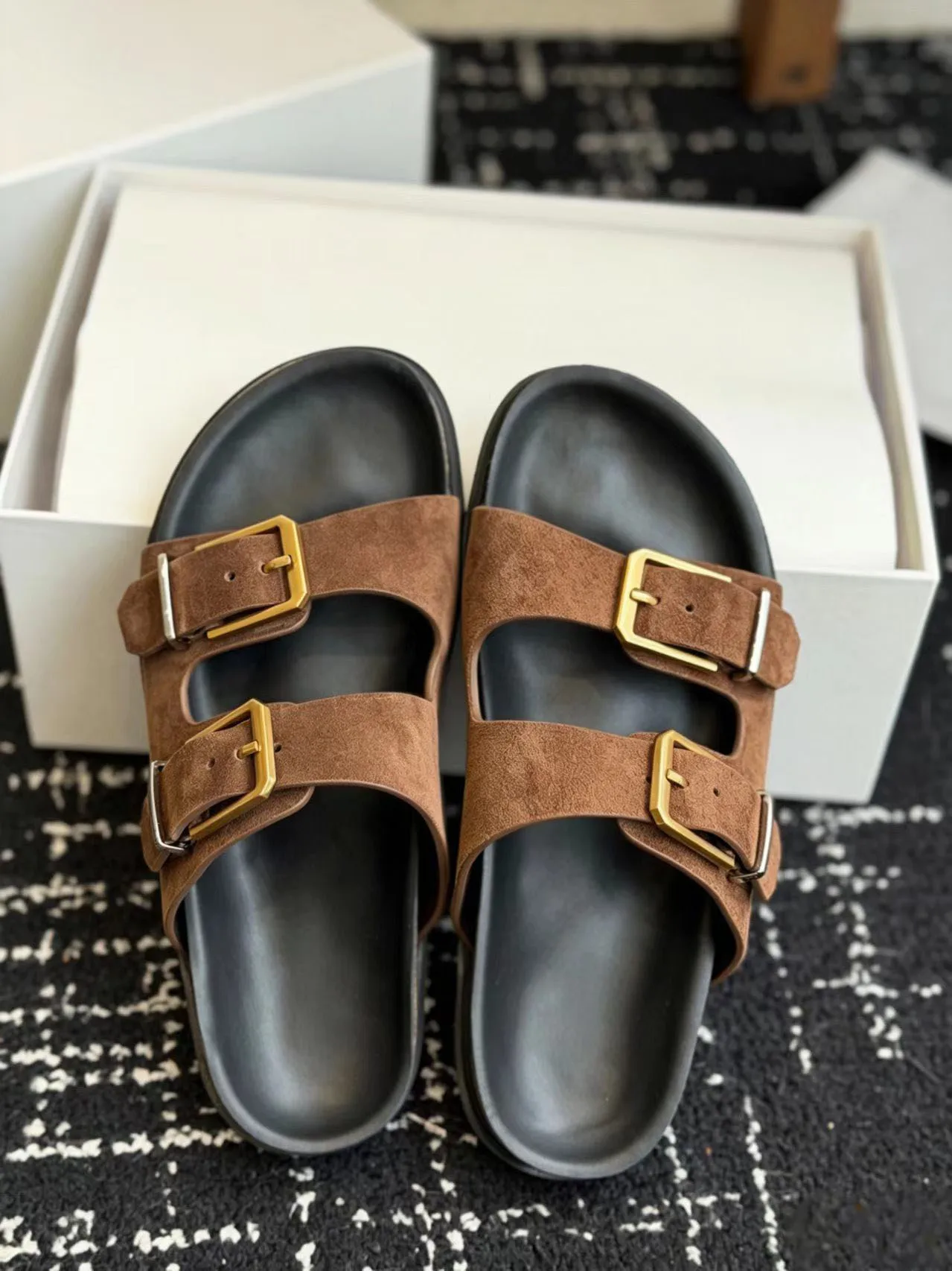 

Women Buckle Slide Sandals Comfort