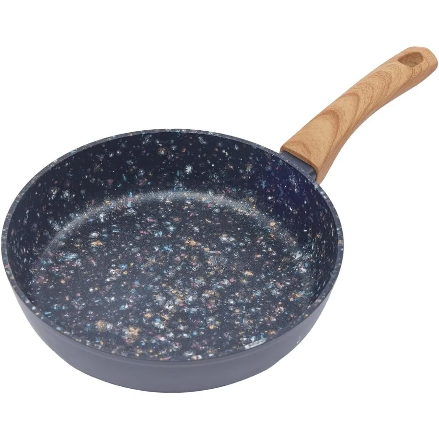 

8,5-дюймовая сковорода с антипригарным покрытием с превосходным покрытием без PFOA и нетоксичным покрытием для идеальных яиц и блинов, алюминий толщиной 3 мм