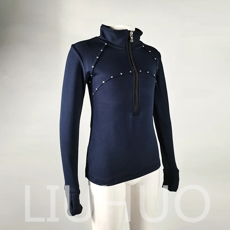 LIUHUO-Chaqueta de entrenamiento de patinaje para niñas, chaqueta deportiva